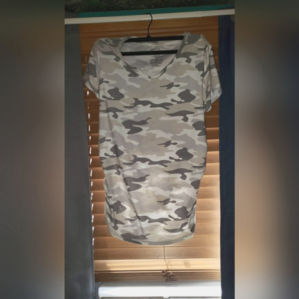 Time and Tru Camo Maternity Shirt